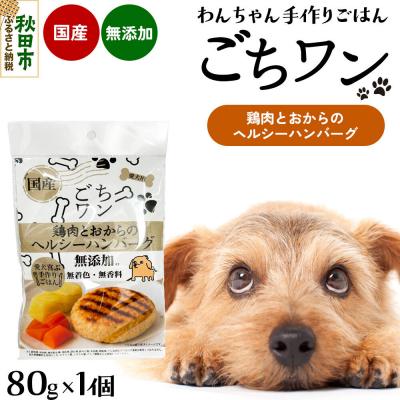 ふるさと納税 秋田市 わんちゃん手づくりごはん「ごちワン」鶏肉とおからのヘルシーハンバーグ|15_pco-02b101