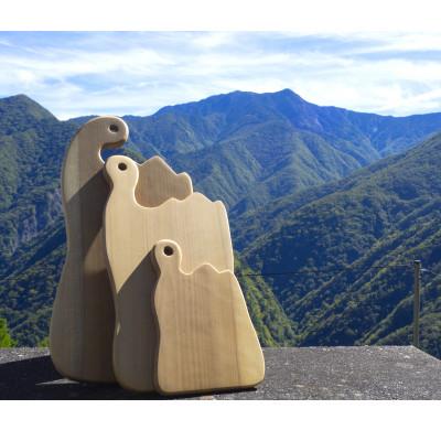 ふるさと納税 飯田市 南信州産ホオ無垢材カッティングボード　3枚セット
