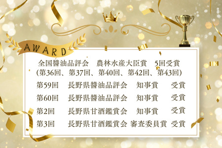 信州　八ヶ岳の伏流水を使った　天然醸造みそ２種４ｋｇと本醸造しょうゆ２種セット〔YK-01〕