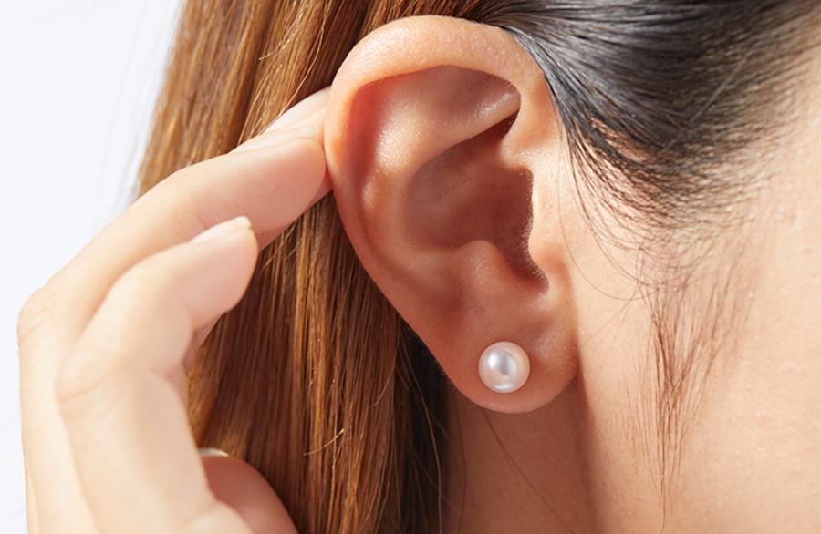 大好評! 真珠 ピアス パール 6.5mm あこや真珠ピアス K10 保証書付