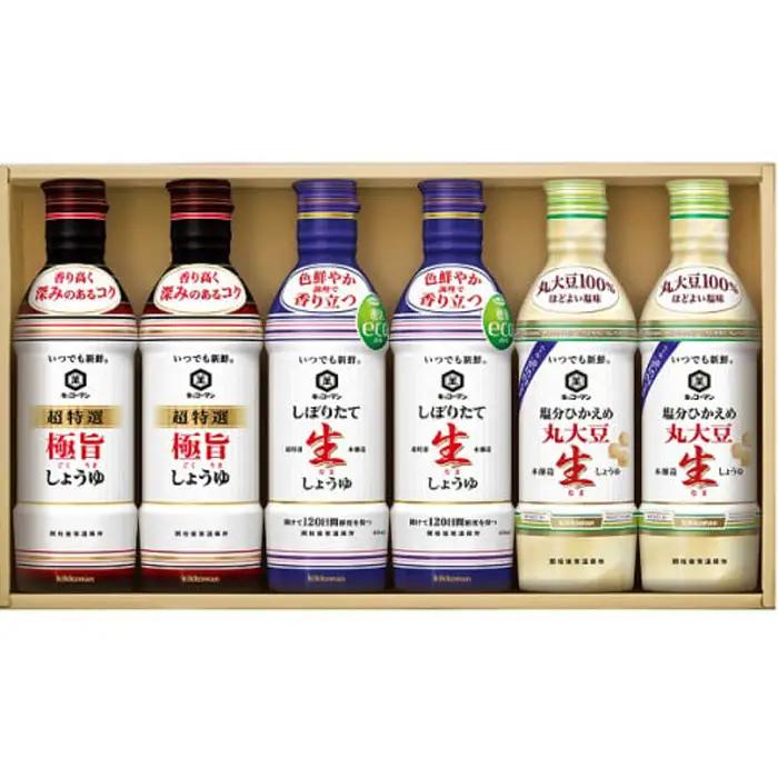 キッコーマン いつでも新鮮 生しょうゆ 3種 セット 450ml 3本