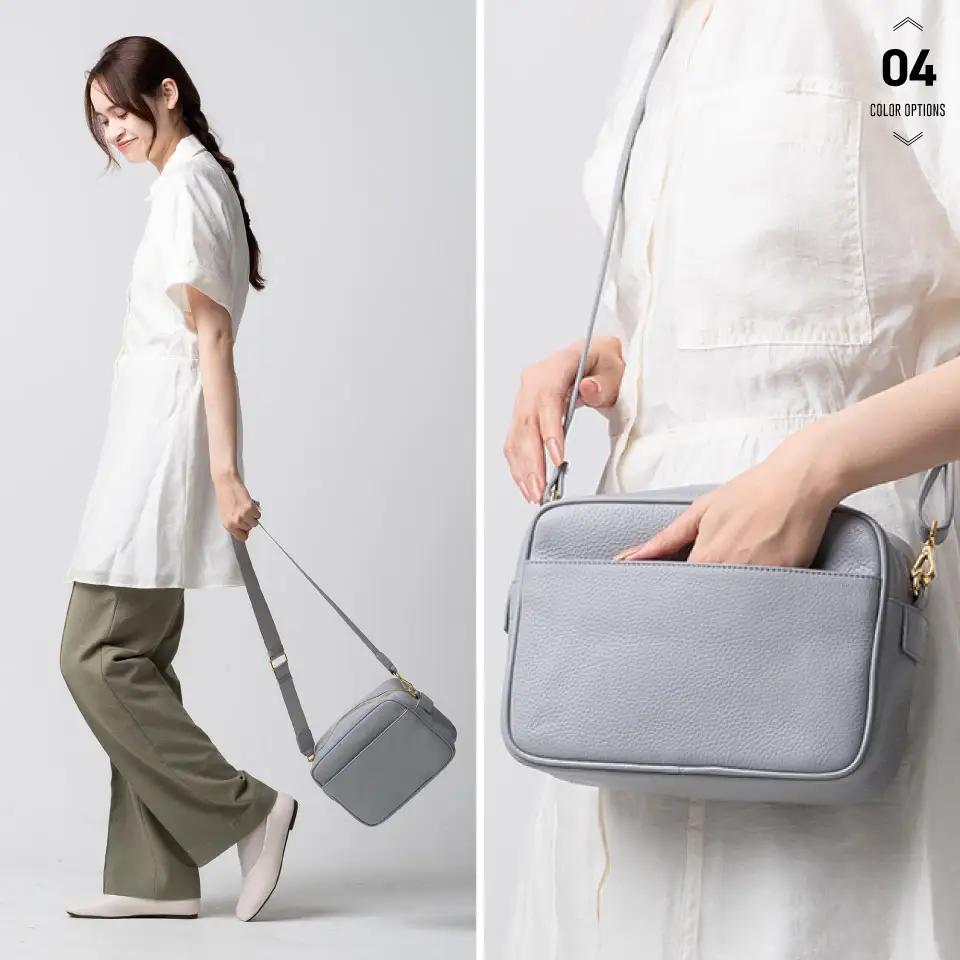 ライトグレー MURA ショルダーバッグ レディース｜ショルダー