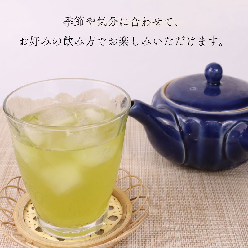 087-3　茶葉で簡単おいしい水出し茶を！フィルターインボトルと一煎茶のセット