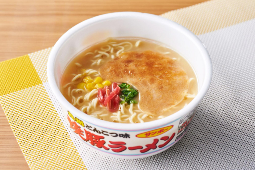「焼豚ラーメン」・「焼豚ラーメン×丸幸ラーメン」各1ケース(計24個)【サンポー ラーメン 豚骨ラーメン 九州とんこつ 豚骨スープ カップめん 焼豚 濃厚 豚骨 丸幸ラーメン 定番 コク ちぢれ麺 コラボ商品】K001083