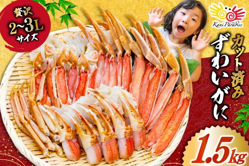 カット済 生 ずわいがに むき身 セット 総重量 1.5kg (正味重量1.2kg) 2-3Lサイズ [カネダイ 宮城県 気仙沼市 20565690] かに カニ ズワイガニ ずわい ズワイ 蟹 棒肉 ポーション かに鍋 かにしゃぶ 生ずわい