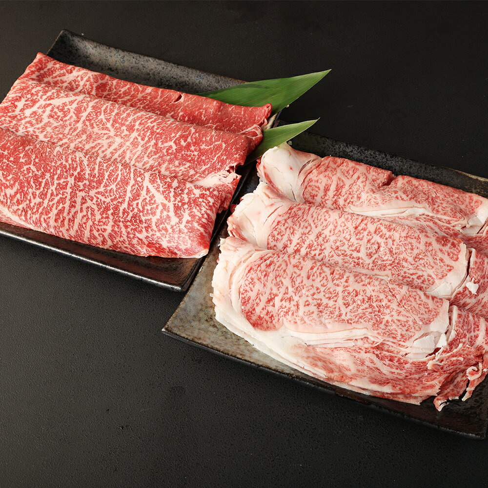 【ふるさと納税】豊作和牛 薄切り 2部位セット 合計約600g 約300g×各1パック 2種類 赤身 霜降り A5ランク 薄切り肉 牛肉 和牛 お肉 スライス済み 九州産 福岡県産 国産 冷凍 送料無料