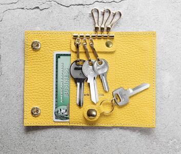 maf pinto (マフ ピント) キーケース ライトイエロー ADRIA LINE レザー 本革 日本製