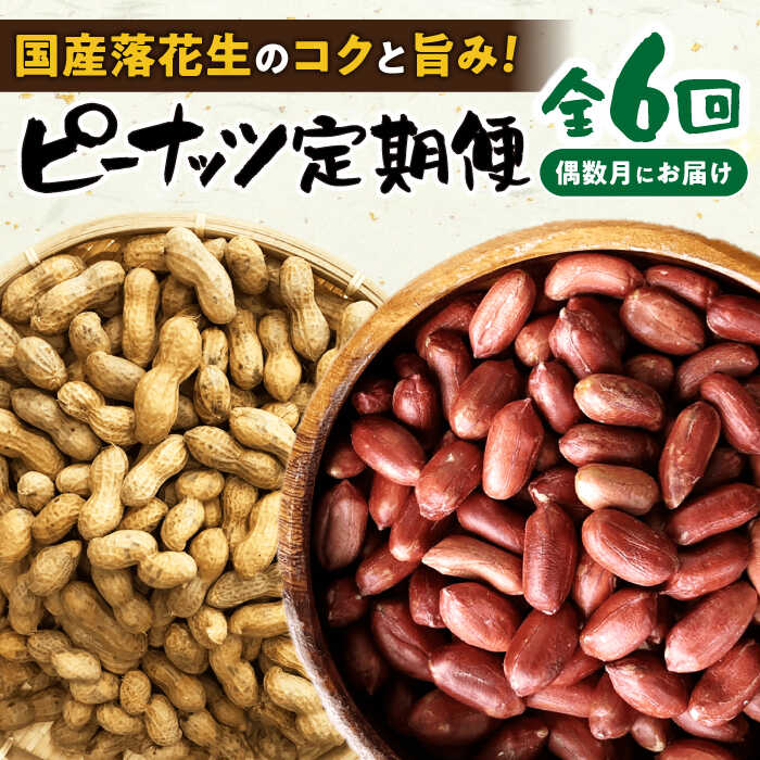 【偶数月(全6回)お届け】 ピーナツ 定期便 2 大村市 浦川豆店
