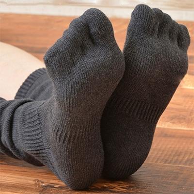 ふるさと納税 大和高田市 日本製 オーガニックコットン 不思議な 5本指靴下 5足セット チャコール (4200-7159p5 |  | 02