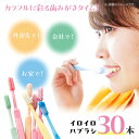 【ふるさと納税】家用、会社用、お出かけ用！カラフルな色で生活を華やかに♪イロイロハブラシ 30本セット 歯ブラシ 歯磨き 歯みがき 日用品 使い捨て ＼レビューキャンペーン中／愛媛県大洲市/株式会社アイテック[AGAX001] 13000円 13000