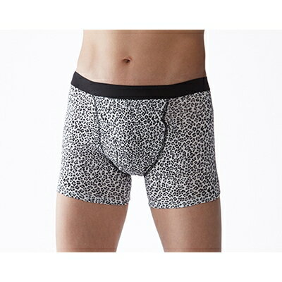 【ふるさと納税】俺のボクサーパンツ ヒョウ・ブラック(LLサイズ) 1枚 軽失禁用 失禁パンツ・尿漏れパンツ【1107876】