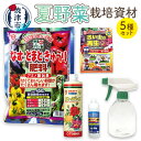 【ふるさと納税】 肥料 液肥 栽培資材 セット 園芸 霧吹き 夏野菜用 キチン肥料 焼津 a14-061