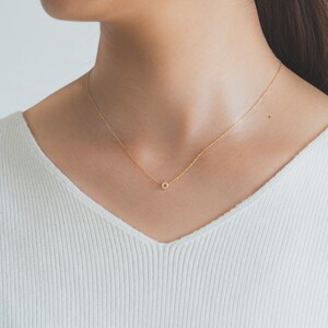 【甲府ジュエリー】K18　ダイヤ　0.04ct　ネックレス（73305830）