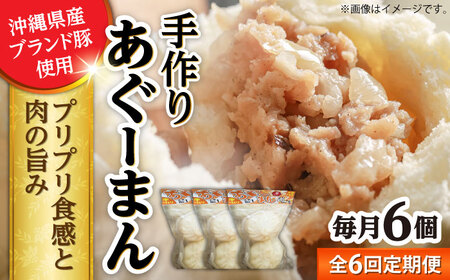 肉まん 【全6回定期便】あぐーまん 6個入り (2個入り×3P)  BCBL028 惣菜