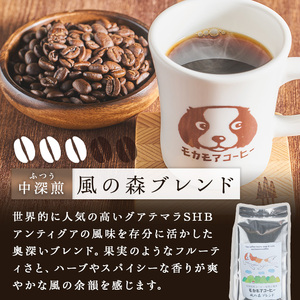 風の森ブレンド(粉) 200g×2袋 計400g 中深煎 コーヒー 珈琲 コーヒー 焙煎 スペシャルティコーヒー【モカモアコーヒー】ta510-B