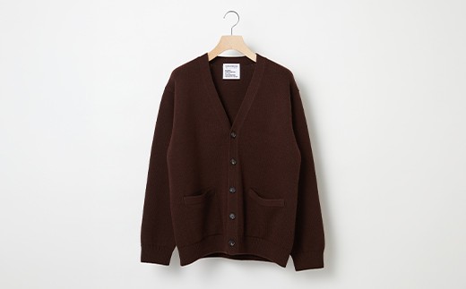 ≪先行予約≫【THISISASWEATER.】A1 : A SWEATER IS ORDINARY.Cardigan D.BROWN ダークブラウン カーディガン 服 洋服 ユニセックス メンズ レディース ブランド 数量限定 山形県 山辺町  サイズ0 yt-socab0