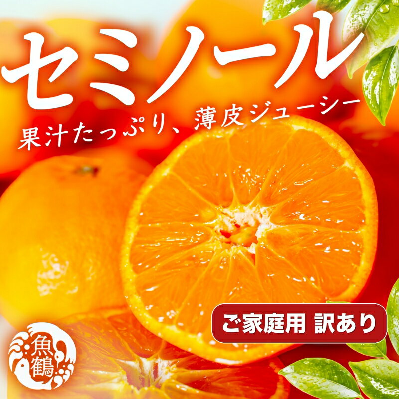 【ふるさと納税】 【訳あり・ご家庭用】ジューシー柑橘　セミノールオレンジ　約5kg【2027年5月上旬頃〜2027年5月下旬頃に順次発送】 | フルーツ 果物 くだもの 食品 人気 おすすめ 送料無料 産地直送