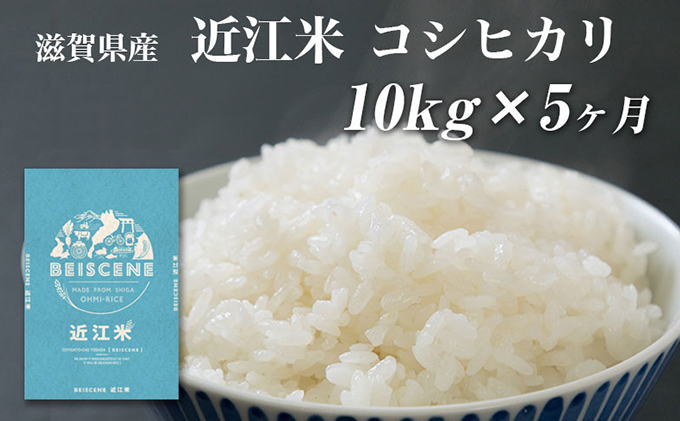 
            【定期便】令和7年産新米　滋賀県豊郷町産　近江米 コシヒカリ　10kg×5ヶ月 お米 白米 ごはん ライス 主食 炭水化物 おにぎり 
          