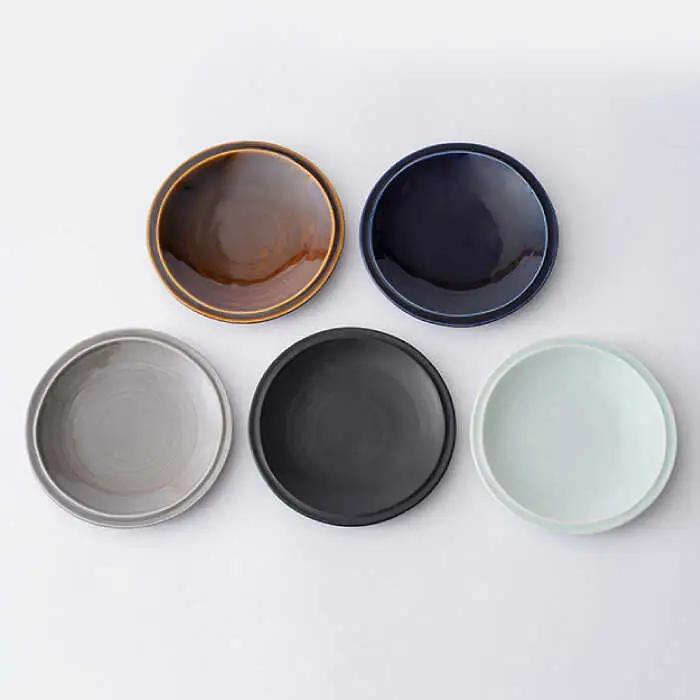 【波佐見焼】リム プレート 中皿 5colors 5枚セット 取り皿 18cm 6寸 食器 皿 【一龍陶苑】 [CC69]  波佐見焼