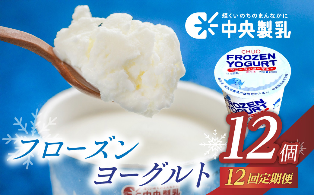 
                  中央製乳 フローズンヨーグルト 12個 1年 定期便
                