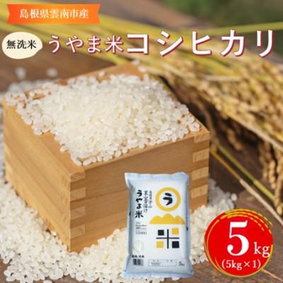 ふるさと納税 雲南市 【無洗米】神話の里/吉田町「うやま米」コシヒカリ 5kg(5kg×1)