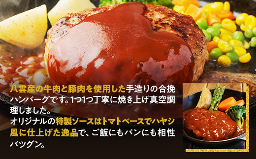 【地元新聞で紹介！】肉屋のハンバーグ(ハヤシ風)　140g×6個【 はんばーぐ 牛肉 国産 肉 にく ニク 冷凍 簡単 お手軽 小分け 北海道 冷凍 冷凍食品 お弁当 弁当 おかず 弁当のおかず 調理