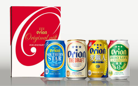 オリオン定番4種詰合せギフト (ザ・ドラフト / 麦職人 / サザンスター / ゼロライフ 350ml×各3缶) オリオンビール 缶ビール ビール 350ml 12本 沖縄市 / リカーショップ コザ