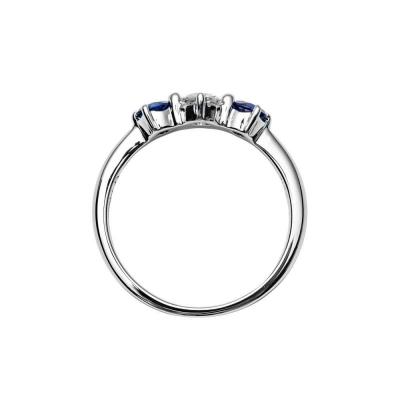 ふるさと納税 京都市 【高島屋選定品】<京セラ>クレサンベール<ブルーサファイア/天然ダイヤモンド >PTリングPT900 |  | 02