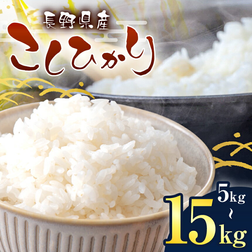 【ふるさと納税】米 コシヒカリ 選べる 伊那市産 こしひかり 5kg～15kg｜ お米 長野県産 こしひかり 5キロ 10キロ 15キロ 選べる白米 精米 信州産 特産 産地直送 おすすめ こめ コメ おこめ 送料無料 長野県 伊那市