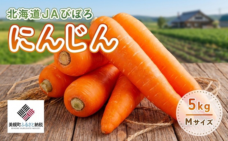 
                  【2026年産 先行予約】北海道JAびほろ にんじん5kg（2026年7月より順次発送）にんじん 人参 ニンジン 野菜 根菜 緑黄色野菜 ヘルシー ふるさと納税 人気 おすすめ ランキング 北海道 美幌町 【配送不可地域：離島】
                