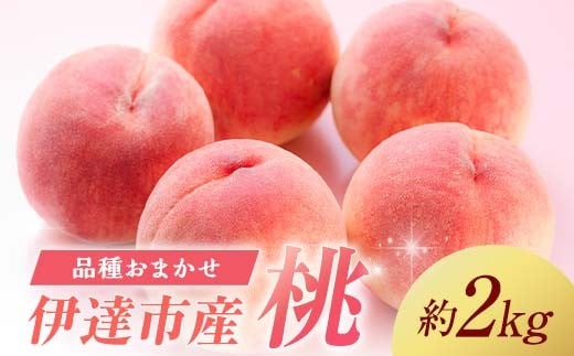 伊達市産 桃好き必見！ 品種おまかせの桃 約2kg 2025年9月上旬～2025年10月中旬頃出荷 伊達の桃 桃 もも モモ 名産品 果物 くだもの フルーツ 国産 産地直送 F21C-220