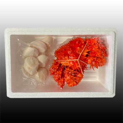 ふるさと納税 根室市 ＜12/21まで年内配送＞花咲かに300g前後〜450g前後×1尾、ほたて200g A-76037 |  | 01