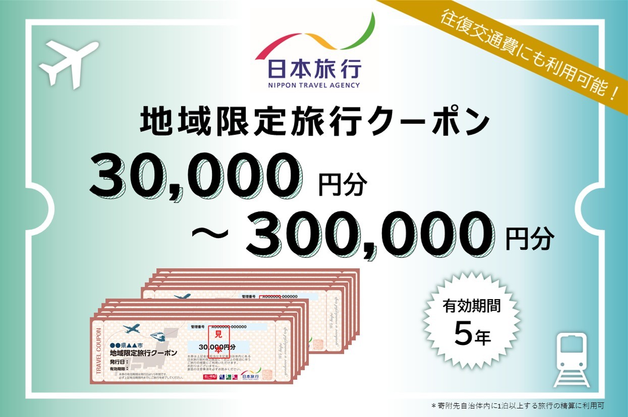 
            香川県 丸亀市 日本旅行 地域限定旅行クーポン15,000円～300,000円分 旅行 トラベル クーポン ホテル 旅館 宿泊 観光 体験 グルメ レジャー 
          