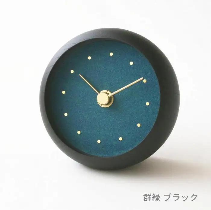 はなもっこ 置時計 【群緑　ブラック】