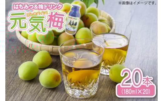 はちみつ&梅ドリンク「元気梅」＜180ml×20本＞ (AF006)