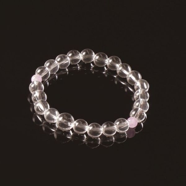 【ふるさと納税】女性用 白水晶ブレス念珠 (合玉藤雲石) さざれ水晶セット 数珠 女性用 日本製 アクセサリー 本水晶 鷹目石 本水晶ブレスレット 女性用ブレスレット 山梨県 甲斐市 W-19