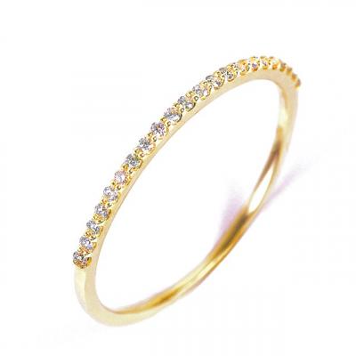 ふるさと納税 甲府市 K10YG ダイヤモンド0.08CT極細リングR4004DI-Y2 |  | 01