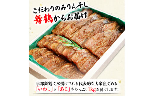 干物 いわし あじ みりん干し セット 鰯 鯵 ひもの 詰め合わせ 各 500g 計 1kg 1キロ 10000円 魚 魚介 一万円 食べ比べ 切り身 おつまみ おかず 人気 冷凍 国産 ランキング 