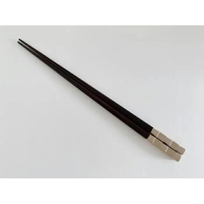 鎌倉彫　箸「市松」白　23cm