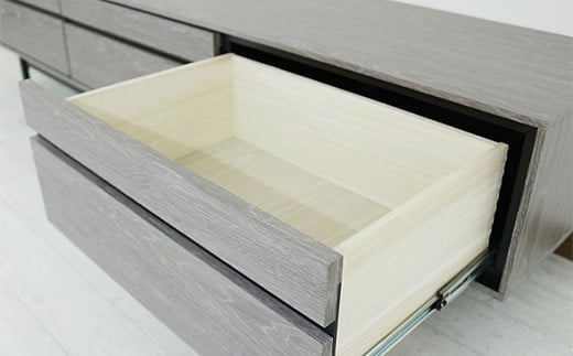 【開梱・設置】ロゼッタ 180cm テレビボード（グレーC-106）　AX062