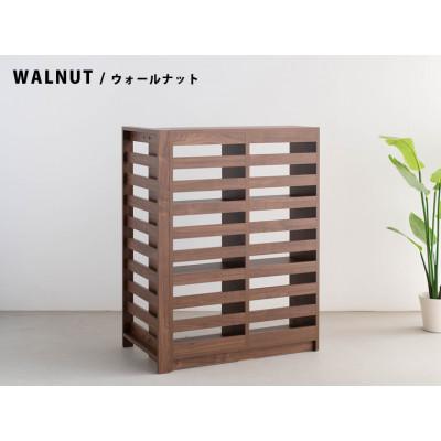 ふるさと納税 大川市 エルブロック パーティションシェルフLb ウォールナット  (幅96 奥行29 高さ124) |  | 01