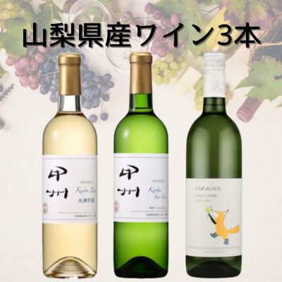 ふるさと納税 山梨県 山梨県産甲州ワイン3本セット(5)　051