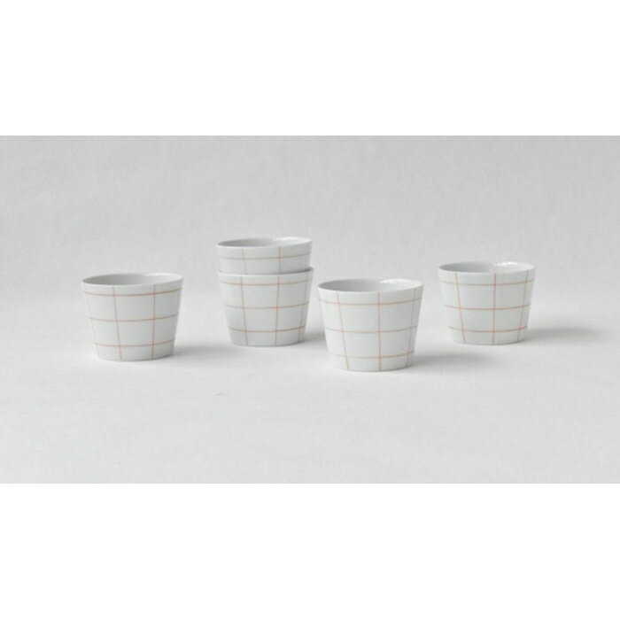 【ふるさと納税】【波佐見焼】es cup チェックRD 〈S〉 【西海陶器】5　45408 | ギフト 陶器 touki おしゃれ 伝統 人気 おススメ 長崎県 長崎 九州 楽天ふるさと 納税 故郷納税 返礼品 支援 波佐見焼き はさみやき はさみ焼き 陶磁器 雑貨 焼き物 ボウル