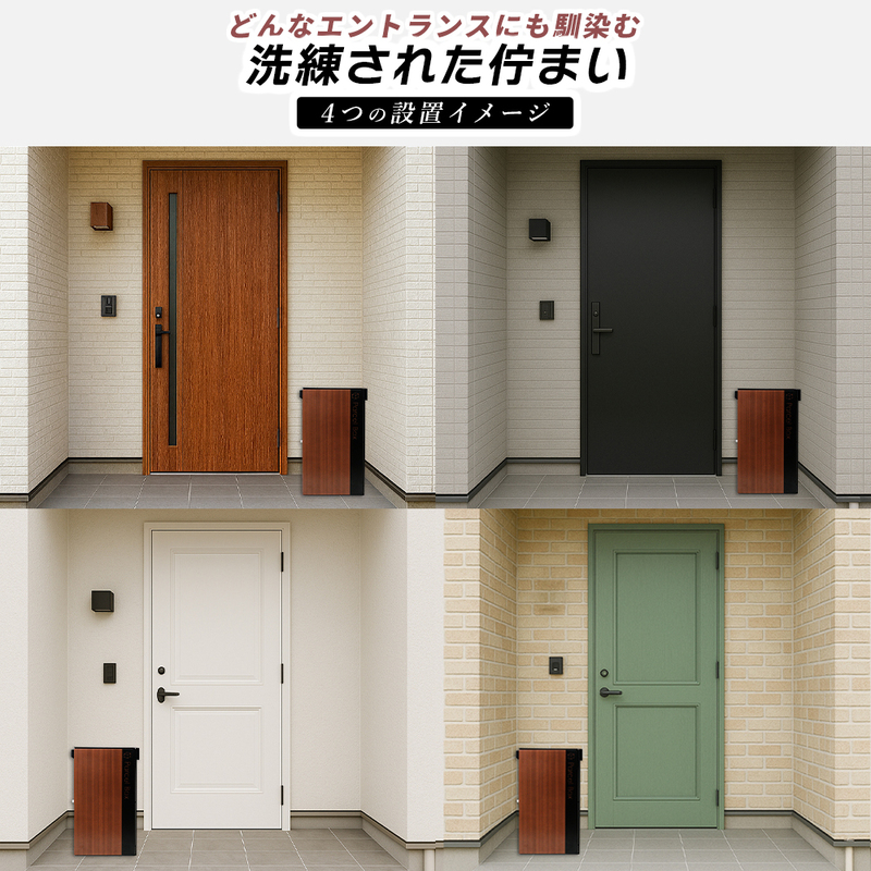 宅配ボックス 1段 Legno(レグノ) プッシュキー