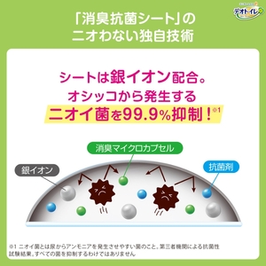 デオトイレ複数ねこ用消臭・抗菌シート16枚×4　ペットシート 猫 ネコ ペット 抗菌 消臭