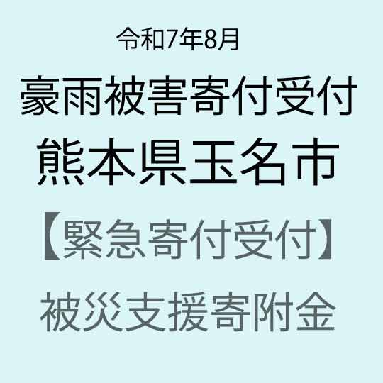 【ふるさと納税】【令和7年8月豪雨被害支援緊急寄附受付】熊本県玉名市災害応援寄附金（返礼品はありません）
