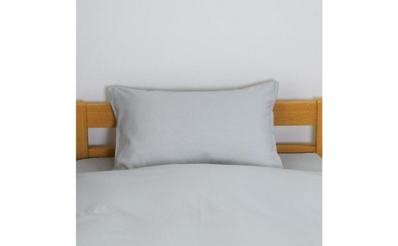 ホームコーディ　まくらカバー　無地　50cm×70cmまくら用 グレー イオンリテール 寝具
