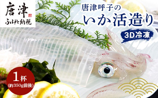 
唐津呼子産いか活造り 1杯(約350g前後) 急速冷凍 新鮮そのまま食卓へ！イカ 刺身 簡単 ギフト
