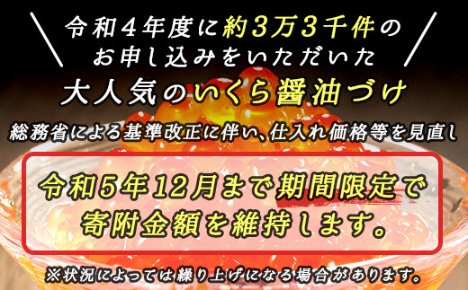 
【定期便 6ヶ月連続】北海道産 いくら醤油漬け 500g（250g ×2パック×1箱） 小分け　| 国産 北海道産 いくら いくら醤油漬け イクラ ikura 天然 鮭 サーモン 鮭卵 鮭いくら 北海道 昆布のまち 釧路町 笹谷商店 直営 釧之助本店 人気の 訳あり！ ご飯 米 無洗米 にも最適 お手軽 簡単 大容量 弁当 おかず 冷凍 調理済み 絶品 ワンストップ オンライン申請 オンライン
