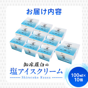 知床羅臼の塩 アイスクリーム 10個 ｜ アイスクリーム